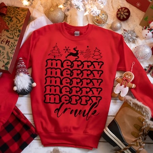 Merry Drunk Christmas Shirt, Christmas Drinking Shirt, Funny Christmas Shirt, Holiday Shirt, Funny Christmas Gift, Holiday Sweatshirt, Gift