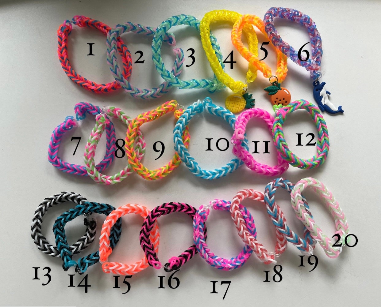 Custom Rubber Band Bracelets Etsy