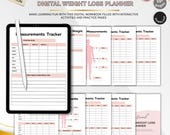 Weight Loss Planner Printable, Fitness Tracker, Meal & Workout Journal, Health Habit Tracker, Wellness Planner