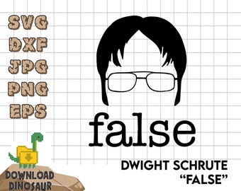 Dwight SVG, Dwight Schrute False svg, The office merch, schrute farms shirt, Pumpkin face svg, Dwight Schrute shirt