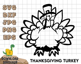 Thanksgiving Clipart, Thanksgiving Turkey Decor, Thanksgiving Shirt SVG, Happy Turkey Day, Turkey Clipart, Hello Fall SVG, Friendsgiving