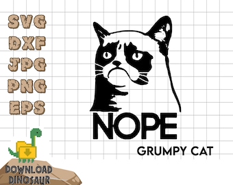 Grumpy Cat decal, Funny cat shirt MEN, Grumpy cat art, Grumpy cat sticker, Funny cat svg, Memes laptop sticker, meme svg, grumpy cat svg
