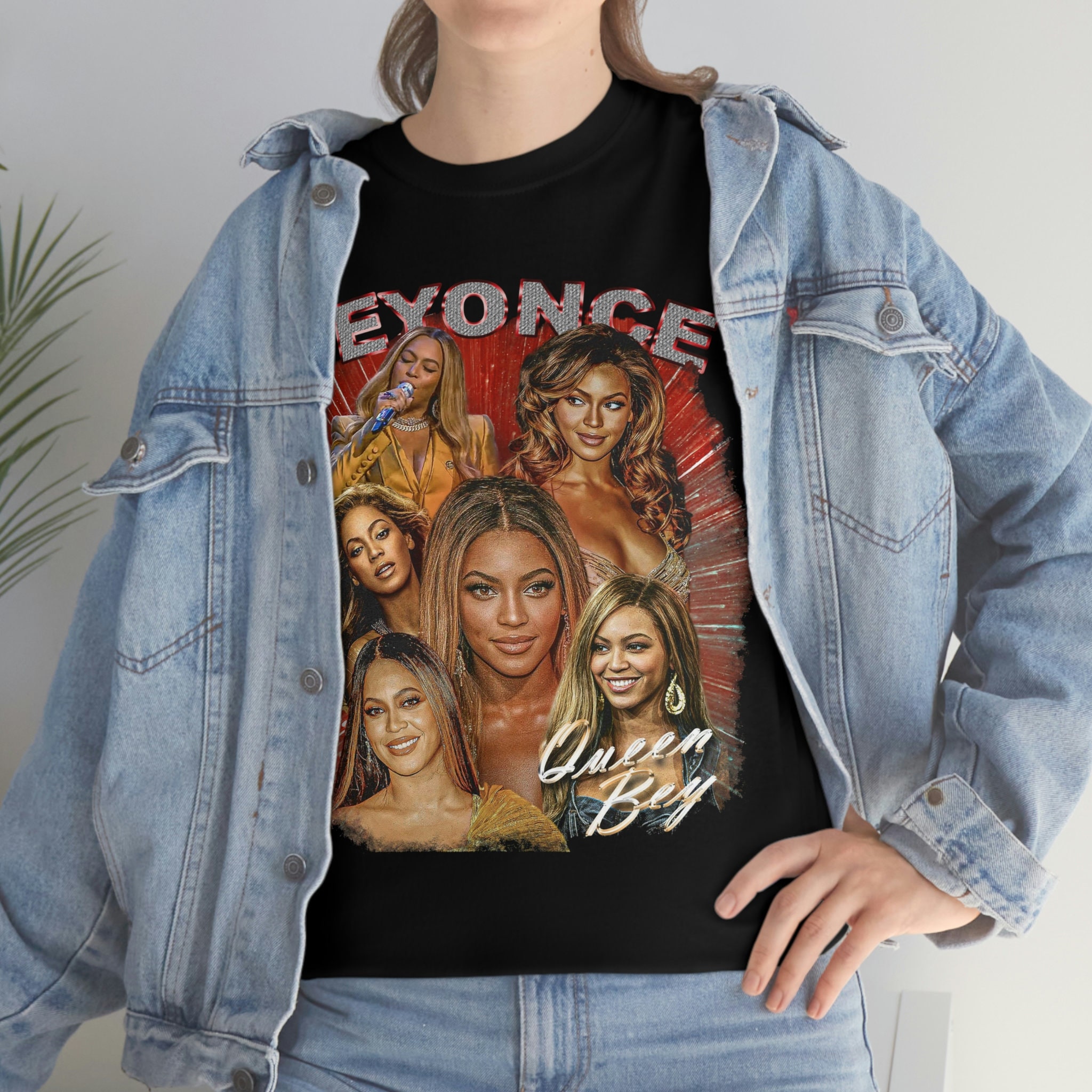 Camiseta Oficial Beyoncé Renaissance Tour Para Hombre - Talla L, Negra, Diseño Vaquero Y Gráfico Del álbum 2023