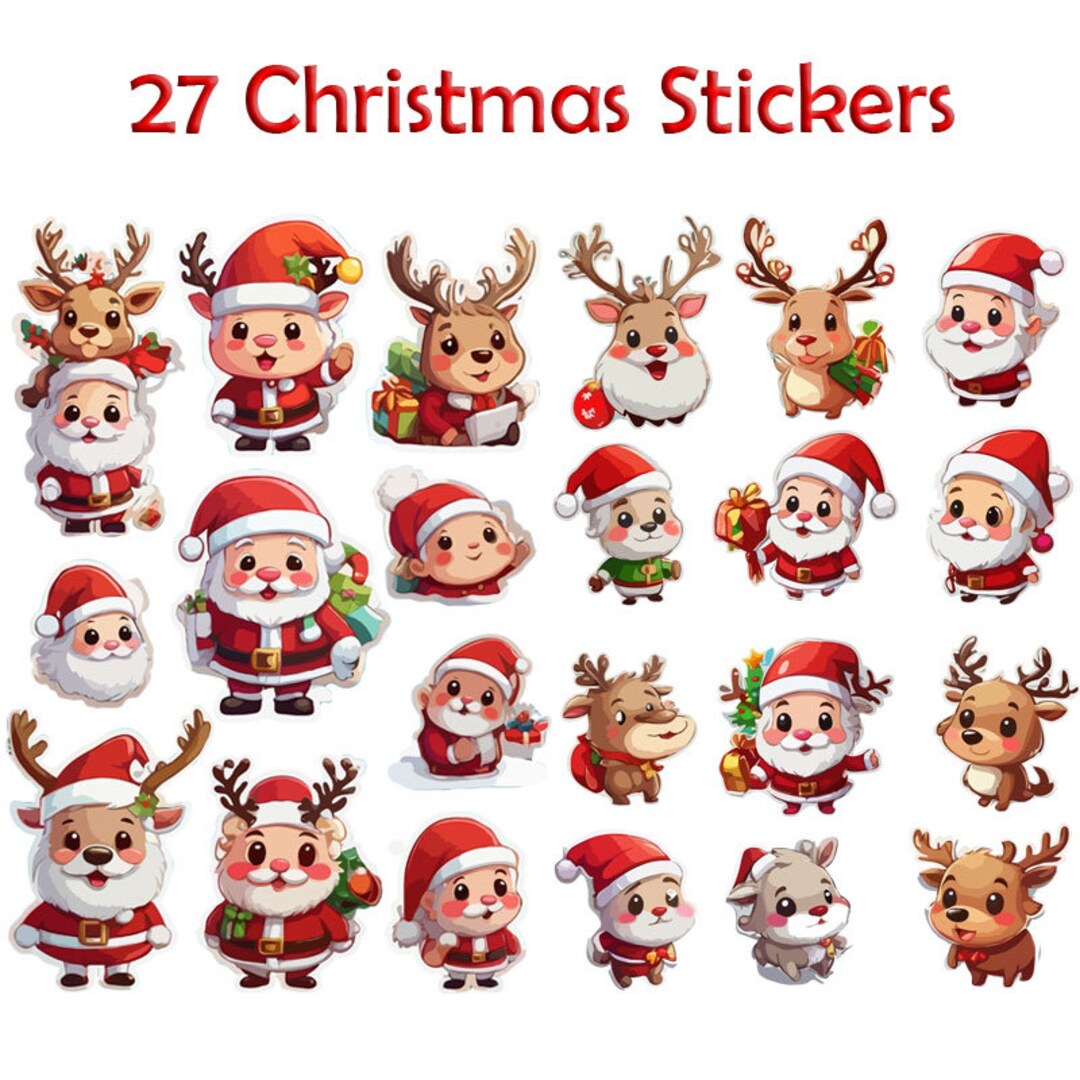 Santa Claus 27 Stickers , Merry Christmas Stickers Png, Santa Claus ...