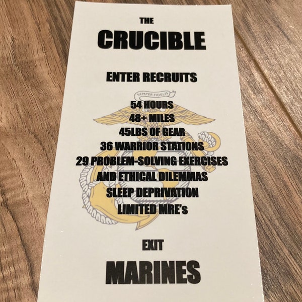 PDF file only USMC Crucible decal