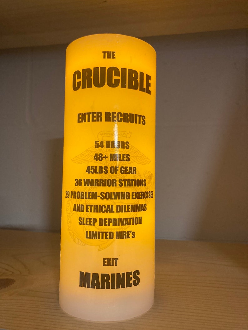 Diy usmc crucible decal marine crucible candle water slide etsy