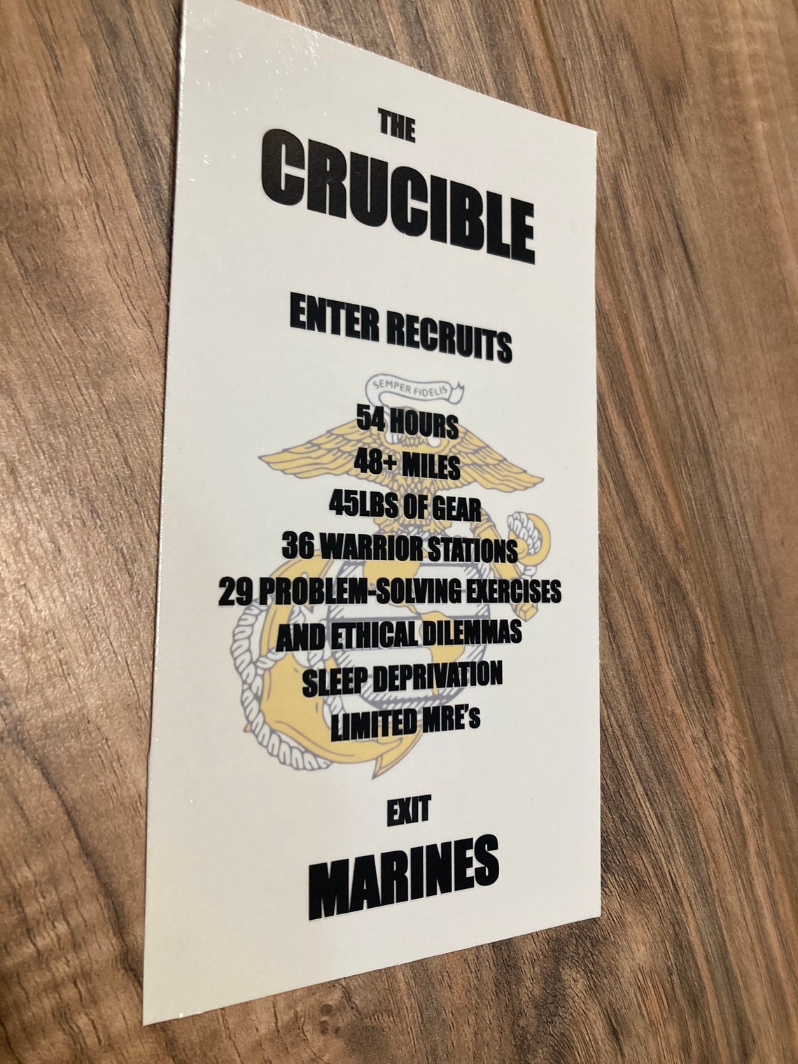 PDF File Only USMC Crucible Decal - Etsy