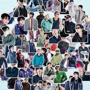 K-Pop Boy Band Stickers 35 PCS for Water Bottles, Laptops, Journals, & Crafts