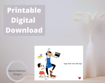 Printable Greeting Card | Labor Day Card| Funny labor Day Card | Instant Download | Greeting Card | Work From Home Card