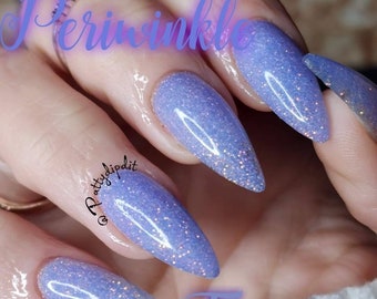 Paillettes réfléchissantes Periwinkle Twinkle, poudre à tremper extrême bling