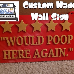 Custom 3D Printed Wall Sign: Personalized Text, College Dorm, Office