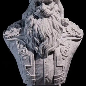 Steampunk Father Christmas Statue | Choose Color | Cute 3D printed | STLFlix | Santa Claus | 3 Sizes!