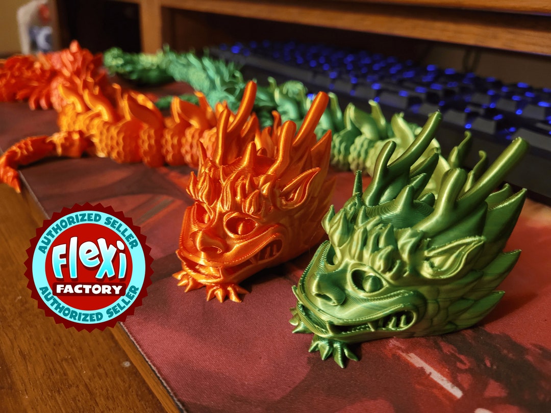 Flexi Factory Dragon 26 Inch | 3D Printed | Articulated Fidget Toy - Etsy