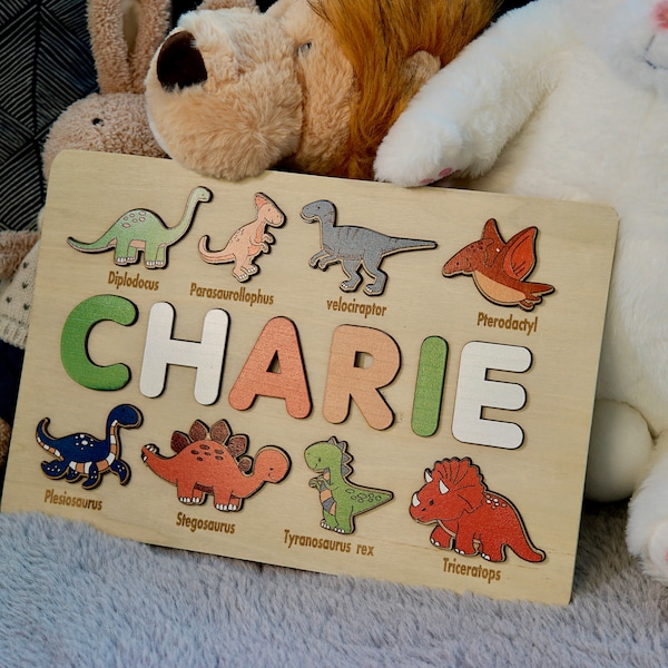 Personalized Name Puzzle Customized Educational Wooden Puzzle Toys Gifts for Toddlers Creative  Toys for Baby Boy & Baby Girl