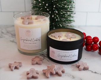 Gingerbread Candle | Gingerbread Cookie | Christmas Candle | Soy Candles | Christmas Gifts | Home Decor | Hand-made