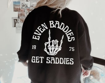 Incluso los malos se ponen tristes sudadera de ansiedad, sudadera con TDAH, sudadera con capucha de salud mental, regalos para el TDAH, camisa con TDAH, sudadera con neurodiversidad