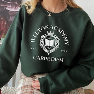 Dead Poets Society Sweatshirt, Dark Academia Sweater, Light Academia Clothing, Dark Academia Shirt, Poet Shirt, Carpe Diem