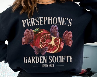 Persephone Sweatshirt, Dark Academia Sweater, Light Academia Clothing, Greek Mythology, Ancient Greek Goddess, BookTok Merch, Bookish Things
