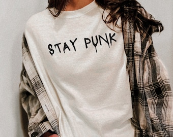 Punk Rock Comfort Colors Shirt, Punk Mom, Elder Emo, Pop Punk Emo Girl Gift, Emo Gift, Music Shirt Gift, Rock Band Shirt, Grunge Clothing