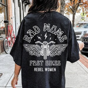 Mom Comfort Colors Shirt, Feminist Shirt, Cool Mom Club, Mothers Day Gift for Moms, Mom Life, New Mom Gift, Moto Edgy Grunge, Oversized Tee