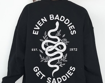 Sudadera "Hasta los malos se entristecen" para la ansiedad, el TDAH, la salud mental, los regalos para el TDAH, la camiseta para el TDAH y la neurodiversidad.
