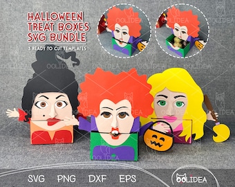 Halloween Witches Candy Box SVG Bundle (Digital Download)