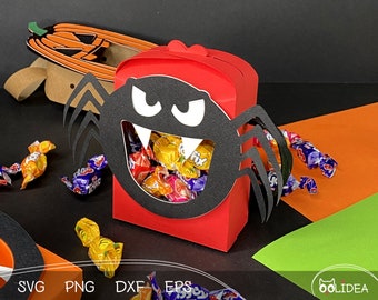 Halloween Spider Candy Box SVG Template (Digital Download)