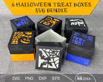 Creative DIY Halloween Treat Box SVG Cut Files for Cricut and Silhouette