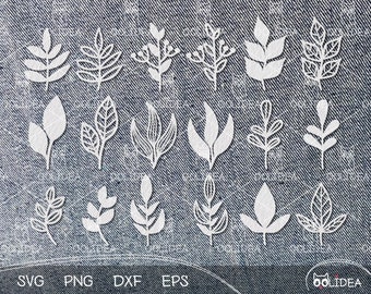 18 Leaves SVG bundle #4 | Paper Leaves SVG | Fall Leaves SVG | Autumn leaves svg | Simple Leaf svg Templates