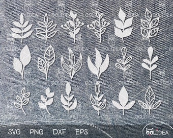 Fall Autumn Paper Leaves SVG Bundle: 18 Simple Templates for Crafting, Cutting & DIY Projects