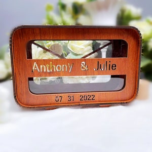 Personalisierte Hochzeitskartenbox, Kartenbox zur Hochzeitsfeier, personalisierte Holzbox, Verlobungskartenbox, Hochzeitsdekoration