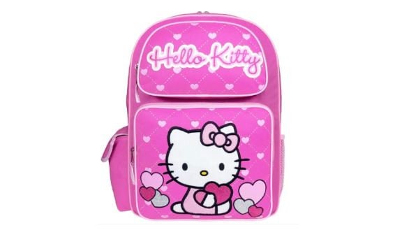 school pink hello kitty bag