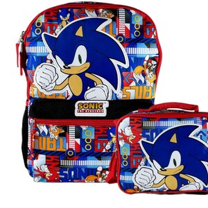 Sonic The Hedgehog Lunch Bag Set (Bag, Water Bottle, Snack Pot)
