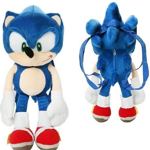 Sonic - peluche sac a dos 45 cm, bagagerie
