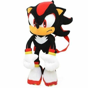 GE 8” SEGA Sonic The Hedgehog Sonic X Plush Shadow Read