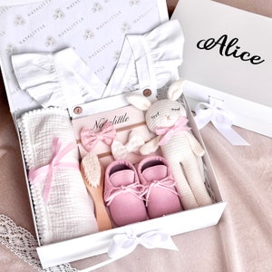 Personalized Baby Girl Gift Set: Newborn Essentials Box