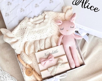 Personalized Baby Girl Gift Box, Baby gift set, Newborn gift, Baby shower gift, Baby hamper, Gender reveal gift, Baby girl gift