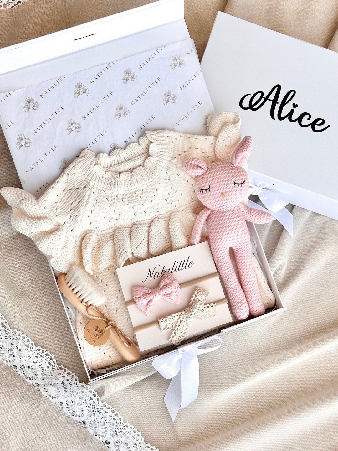 Personalized Baby Girl Gift Box, Baby Girl Gift, Newborn Girl Gift Set