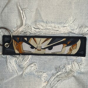 Anime Glaring Eyes Manga Embroidered Keychain Key Chain