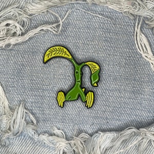 Cute Fantastic Twig Creature Magical Wizard Pin Badge Gift