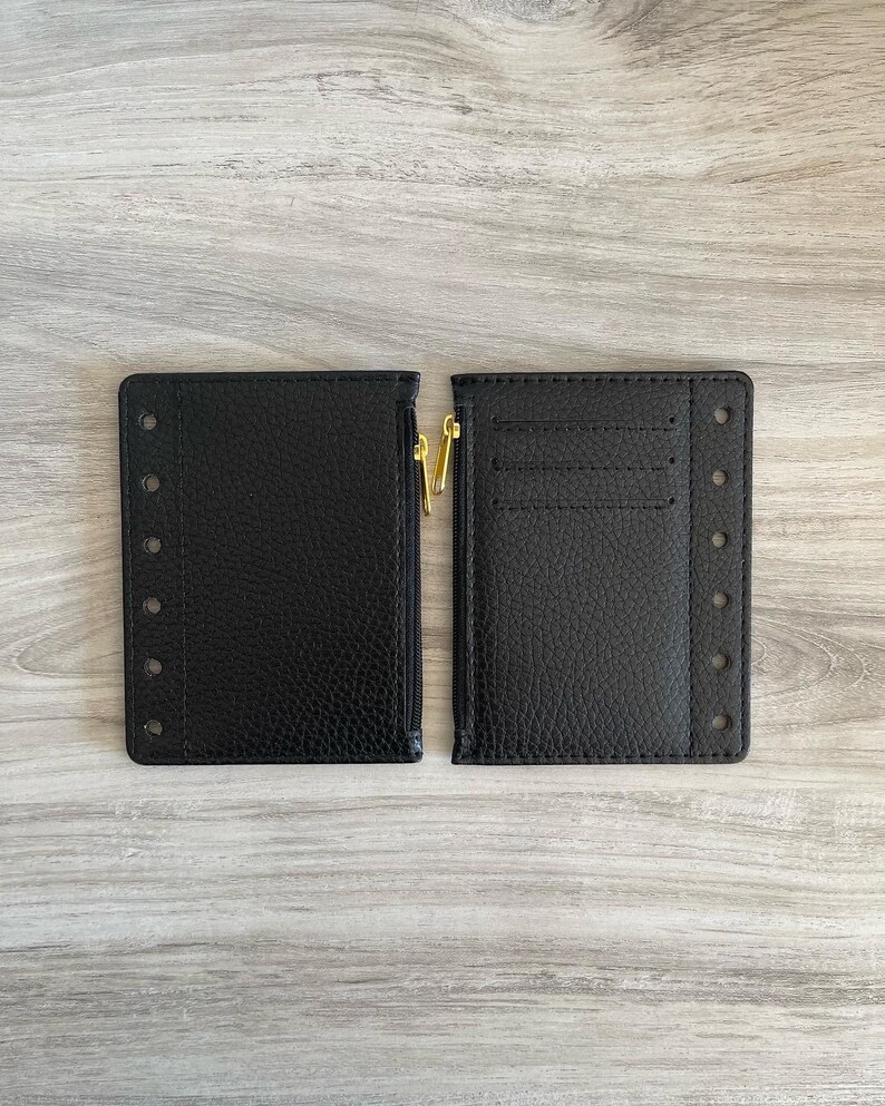 A7 Flyleaf Zipper Insert Planner Budget Binder Etsy