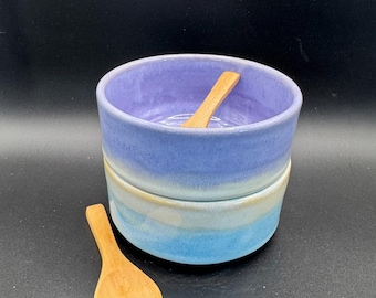 Condiment Dish set, Stacking Condiment bowls, Ramekin, Small Stacking Bowls, Handmade Small Bowl