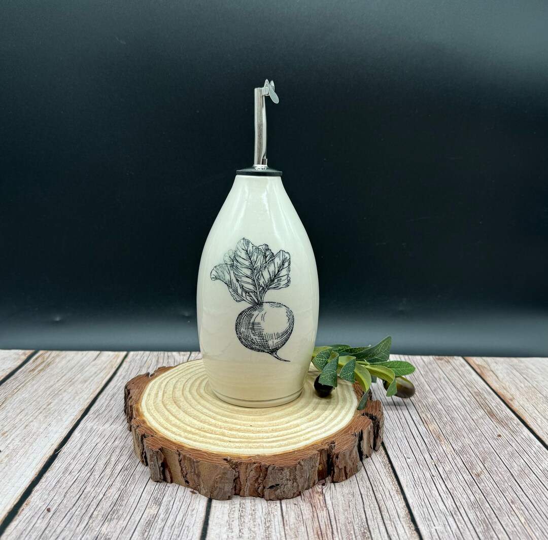 Handmade Ceramic Olive Oil Dispenser Olive Oil Bottle Etsy