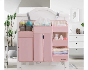Eco-Friendly Baby Nappy Caddy Cot Storage Organiser