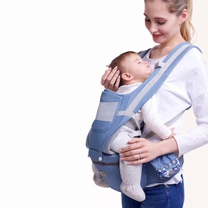 Custom Windproof Baby Wrap Carrier Asiento de cadera Sling de gran capacidad mochila para mamá con soporte lumbar