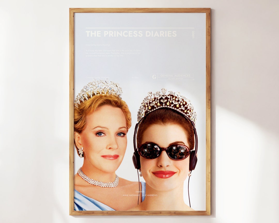 The Princess Diaries Poster Art Print Movie Posters Gift for Movie Lovers - Etsy