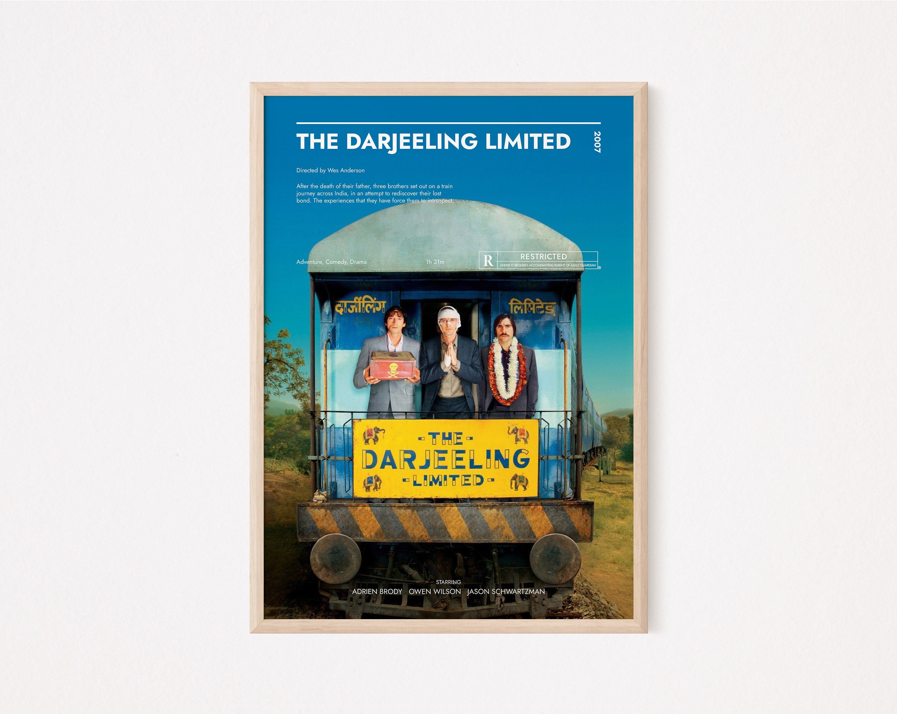 The Darjeeling Limited Poster Art Print Movie Posters 