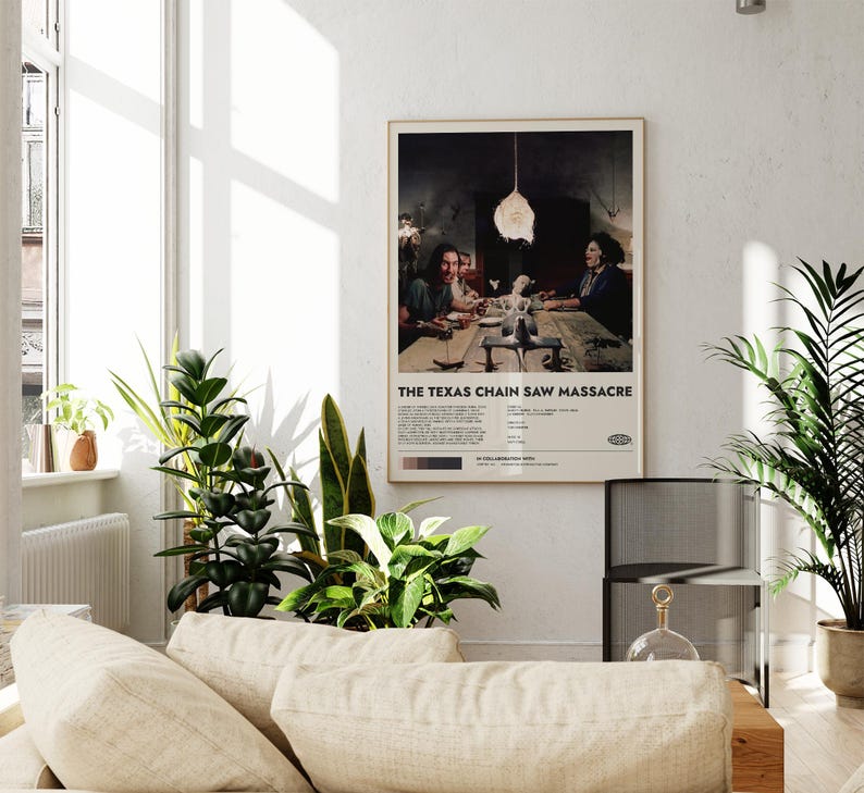 The Texas Chain Saw Massacre Minimalist Poster Classic Horror Movie