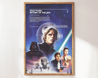 Star Wars: Return of The Jedi Poster | Art Print | Movie Posters | Gift for Movie lovers
