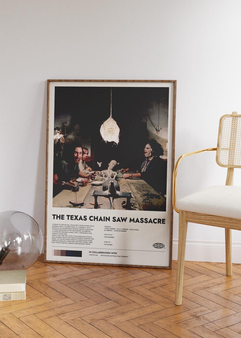 The Texas Chain Saw Massacre Minimalist Poster Classic Horror Movie